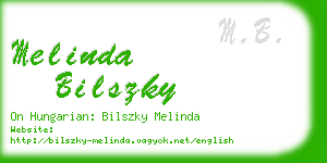 melinda bilszky business card